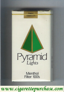 Pyramid Lights Menthol Filter 100s soft box cigarettes